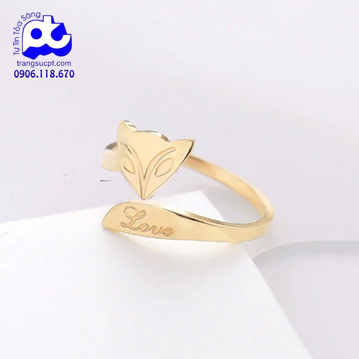 Nhẫn nữ titan cao cấp thời trang đẹp thép không gỉ trangsucanbinh NTNU14