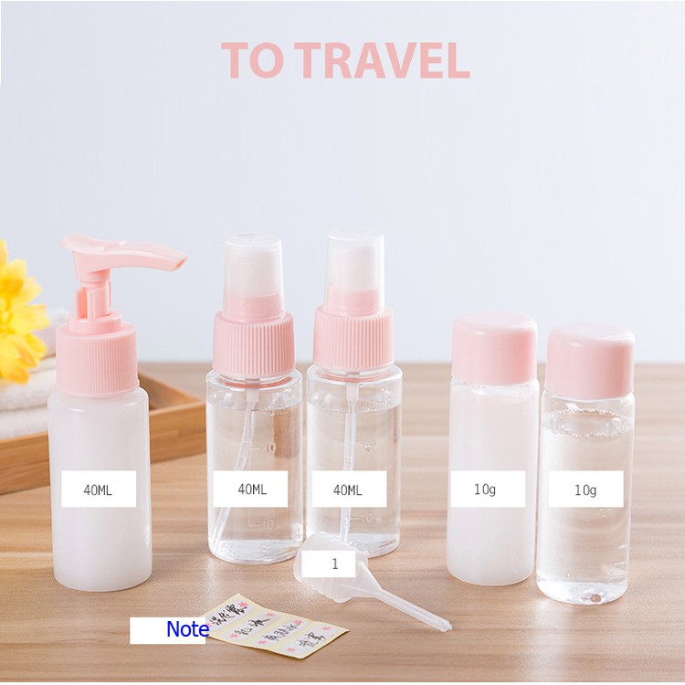 [HCM]Bộ Chiết Mỹ Phẩm Du Lịch 7 Món