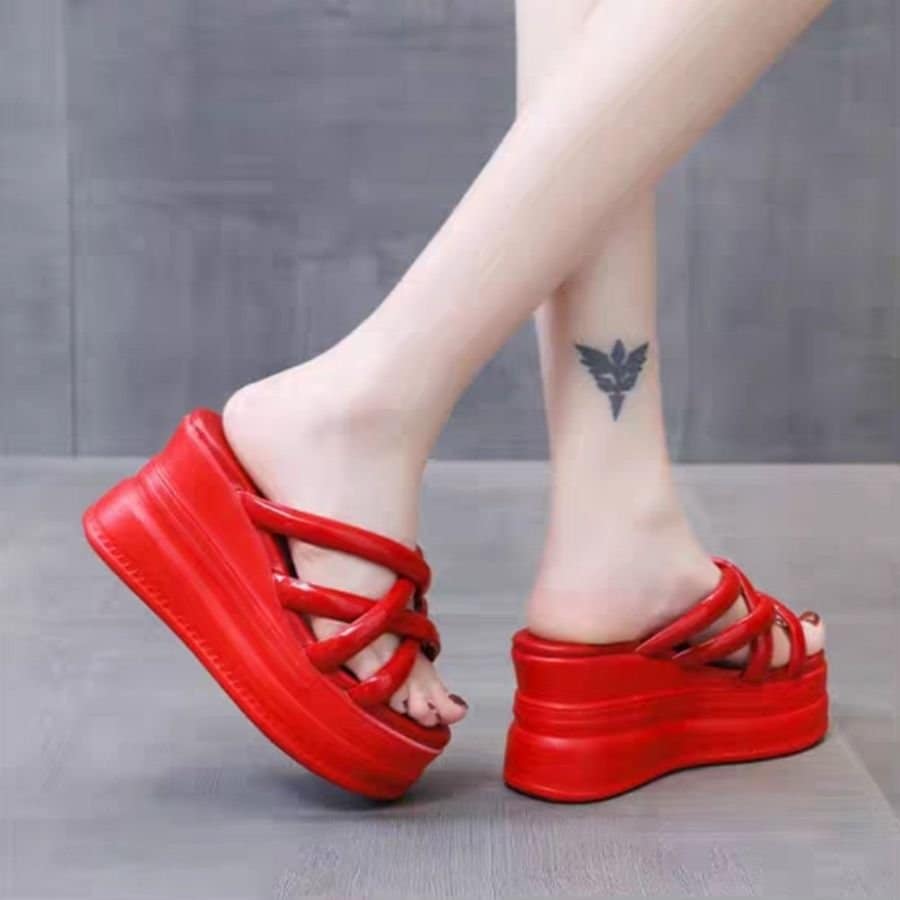DÉP ĐẾ XUỒNG QUAI ĐAN CHÉO DA BÓNG CAO CẤP