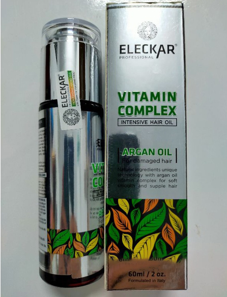 Tinh dầu phục hồi tóc Eleckar Keratin Argan oil 60ml