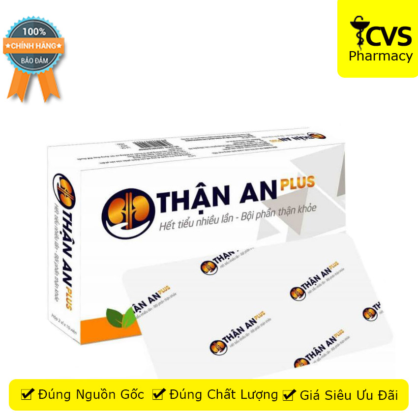 Thận an plus - khỏe thận - hộp 20 viên