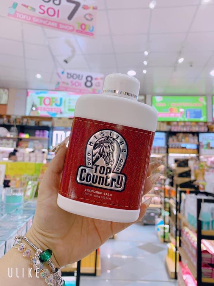 Phấn thơm con ngựa Top Country Thái Lan (Hộp 100gr)