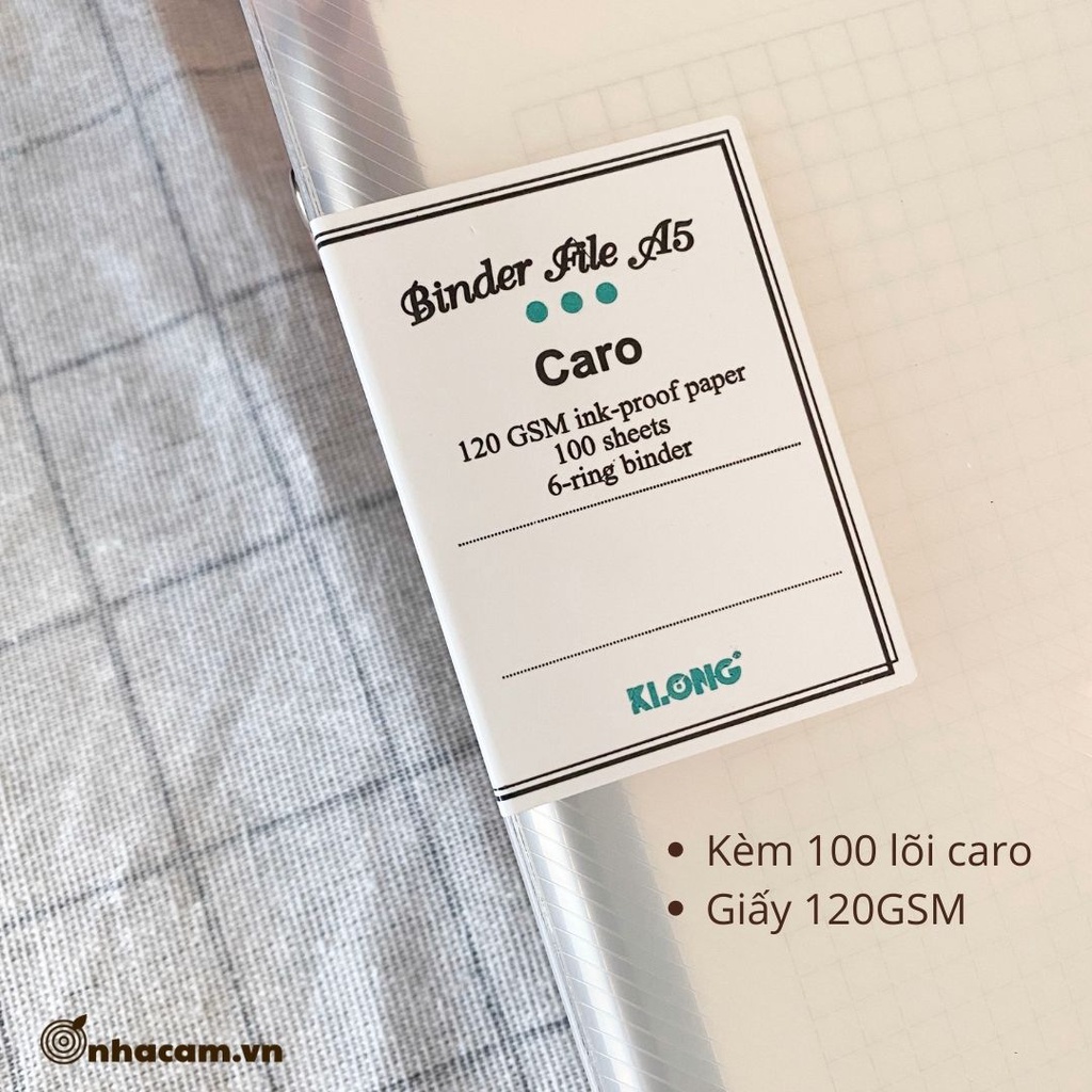 Binder / Sổ Còng Sắt A5 Klong Nhà Cam