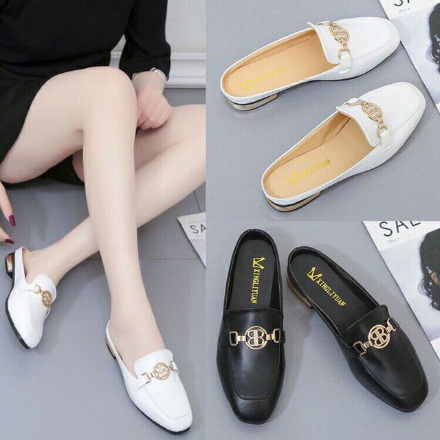 Giày sục da nữ hot trend