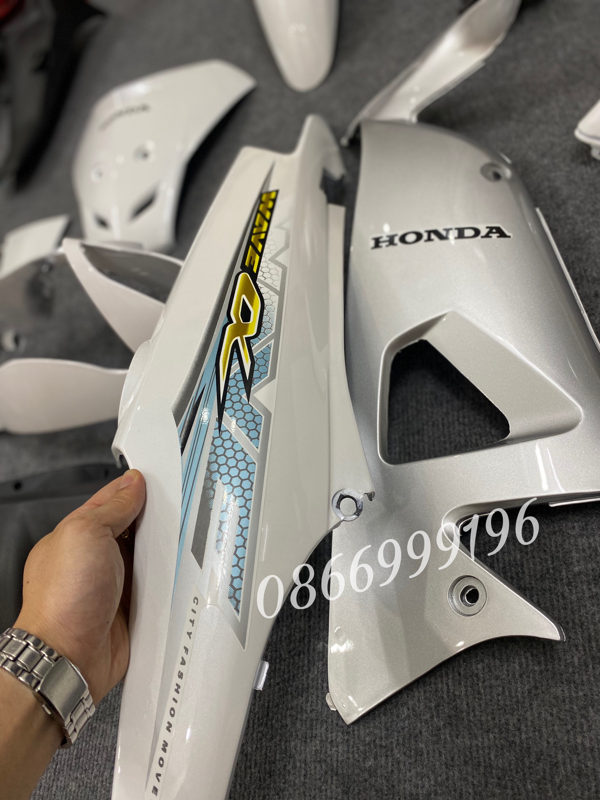 BỘ VỎ NHỰA Wave A - Wave Anpha - Wave Rs ( kèm tem ) ĐỦ MÀU .