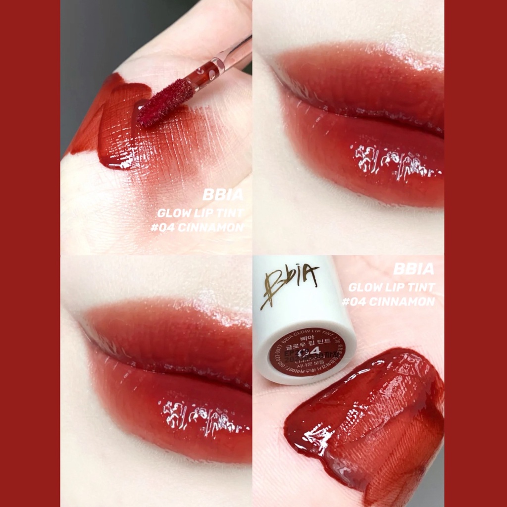 Son kem bóng BBIA căng mọng lâu trôi Glow Lip Tint 04 cinnamon BBIA04