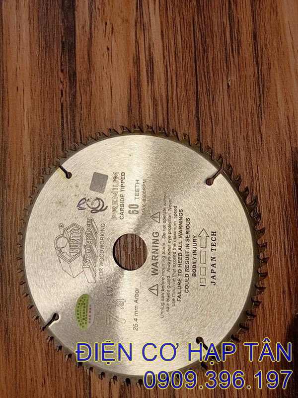LƯỠI CẮT GỖ NURITO 180mm  40 – 60 răng  - siêu bén