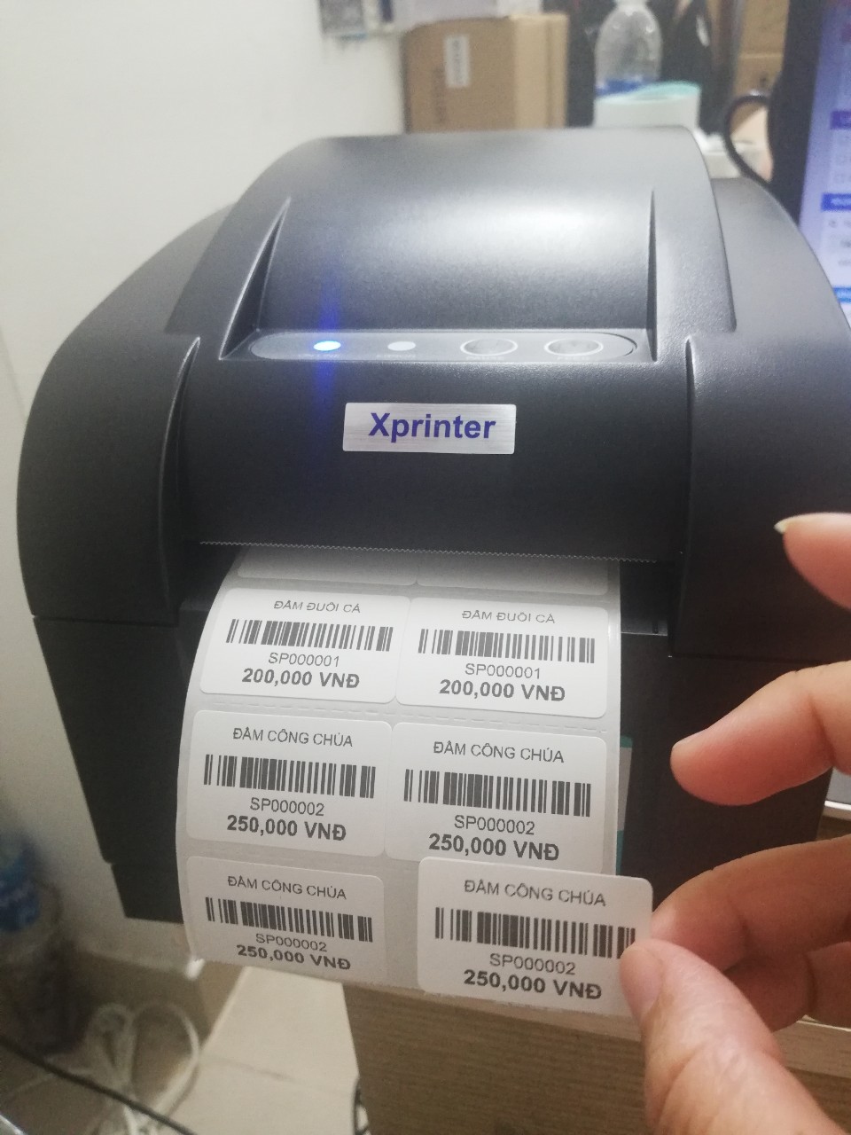 Máy In Mã Vạch XPrinter XP 350B Phần mềm kioviet