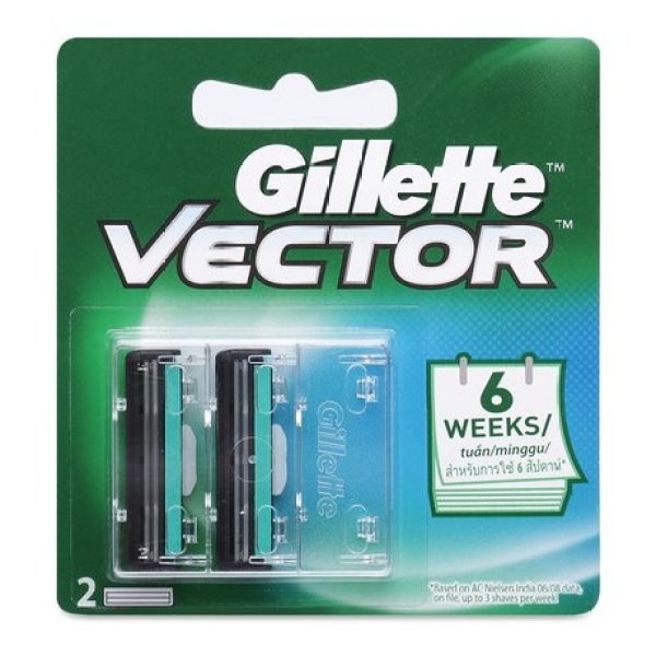 Bộ 2 Lưỡi Kép Gillette Vector
