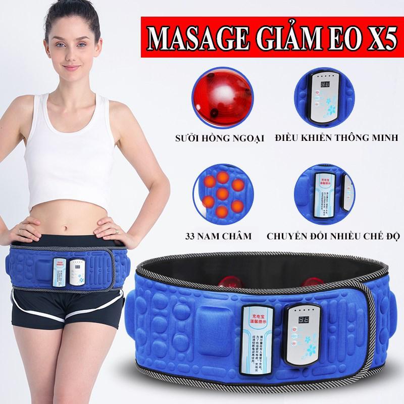 Đai Massage X5 Loại Đắt , Máy Đánh Tan Mỡ , Masage Đa Năng Cao Câp - Bảo hành uy tín 12 tháng trên toàn quốc