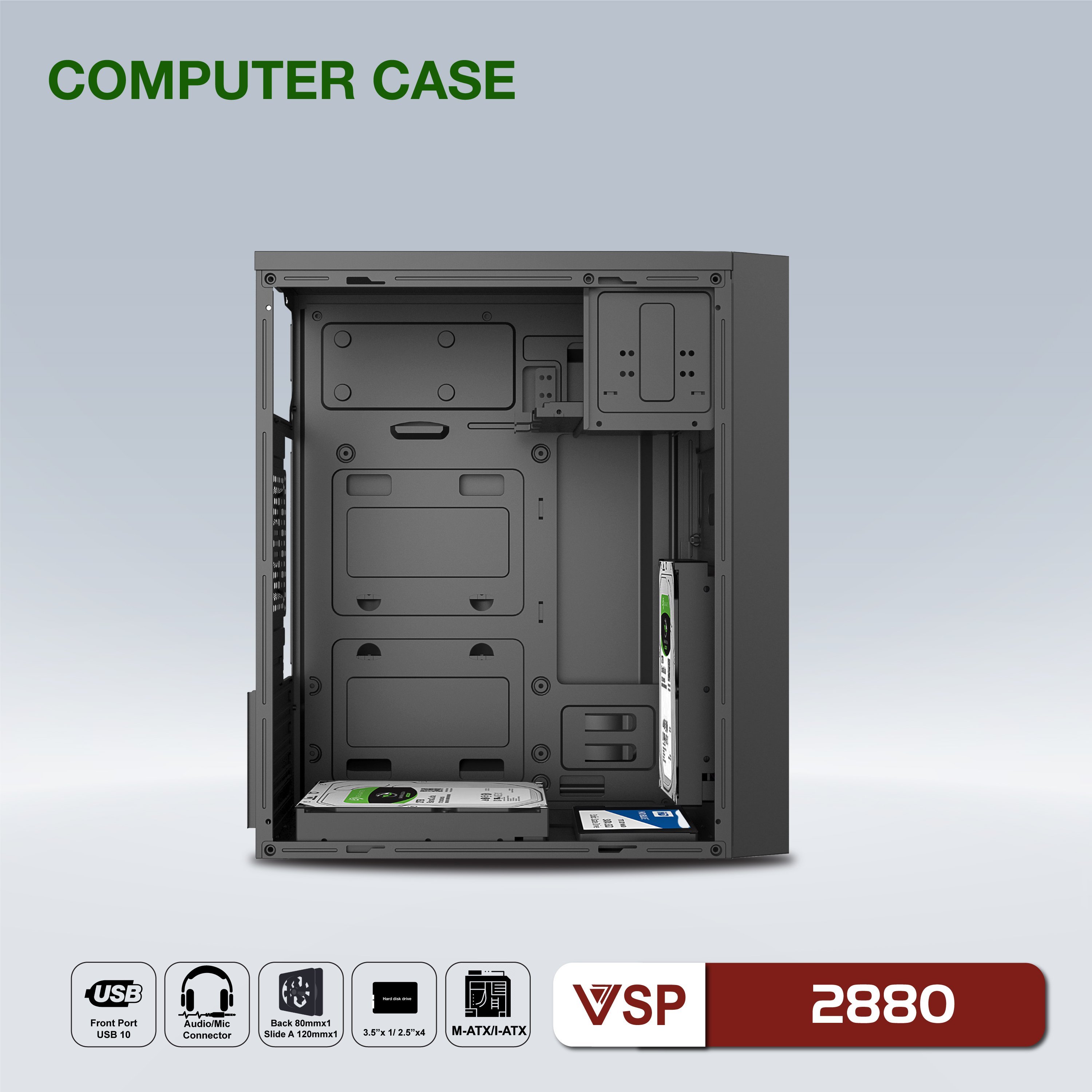 VỎ CASE VSP 28xx (mATX)