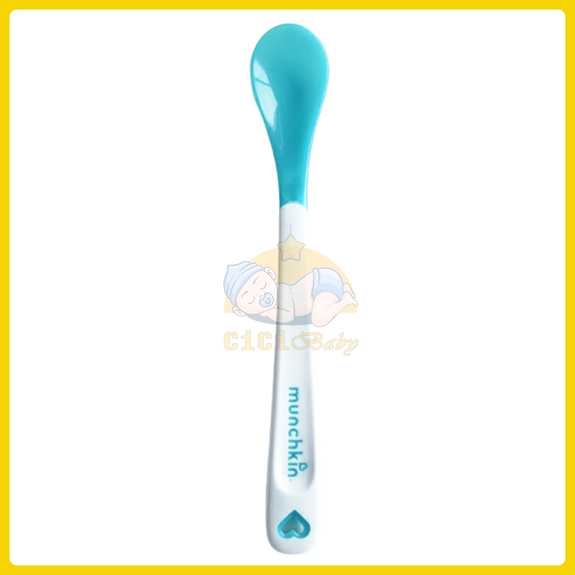 [Tách set] Thìa ăn dặm, thìa báo nóng MUNCHKIN Mỹ