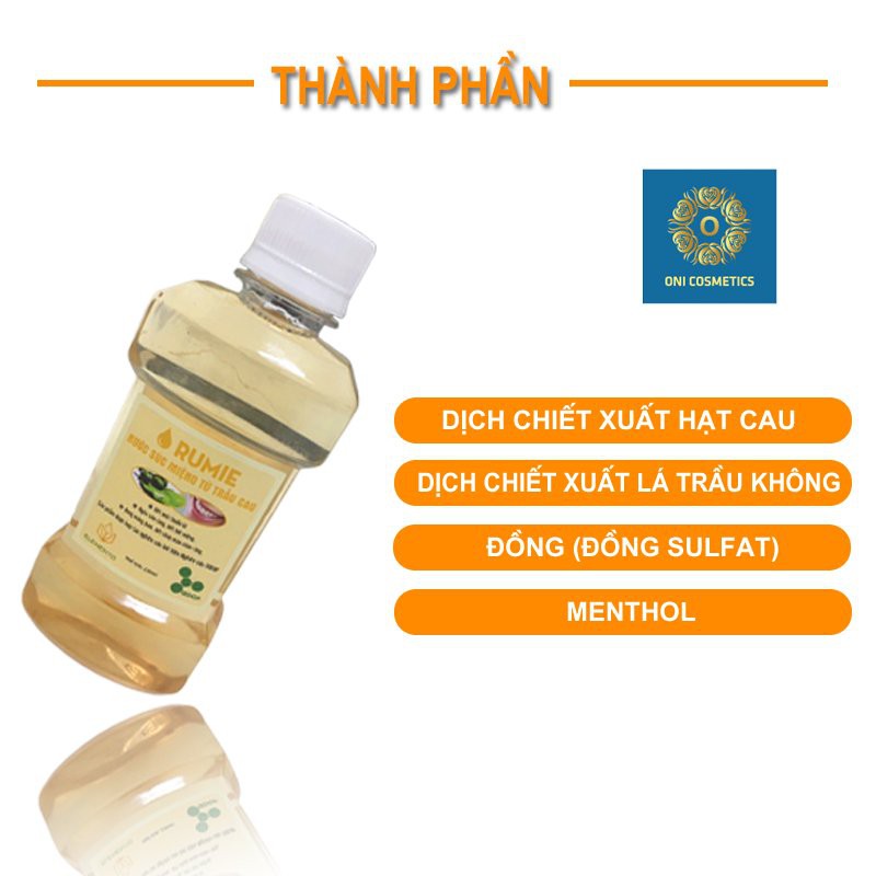 Nước Súc Miệng Từ Trầu Cau Sạch Miệng Chắc Răng - 220ml