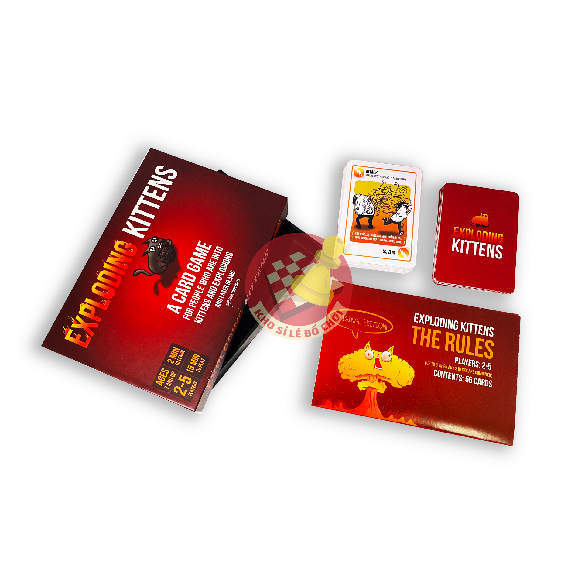 [HCM]Mèo nổ cơ bản Exploding Kittens (Tiếng Việt)
