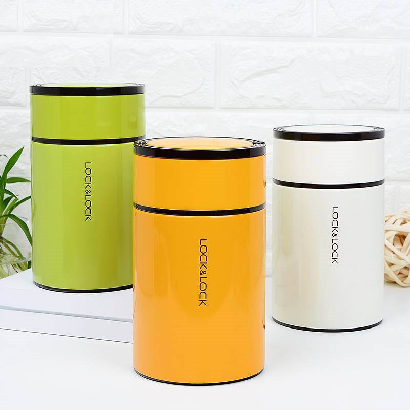 Hộp ủ cháo giữ nhiệt column food jar lock&lock lhc8023 1000ml lhc8022 750ml- nhiều màu