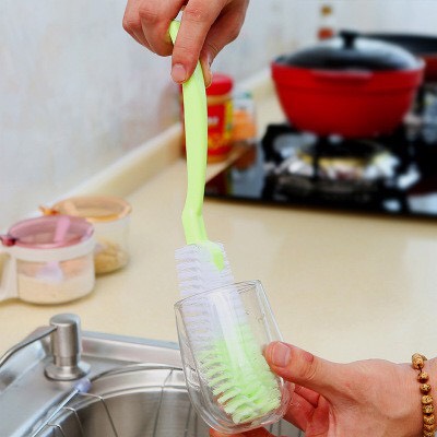 Cây súc rửa bình sữa và núm ti xoay 360 độ , bộ cọ rửa bình sữa , cọ rửa ly