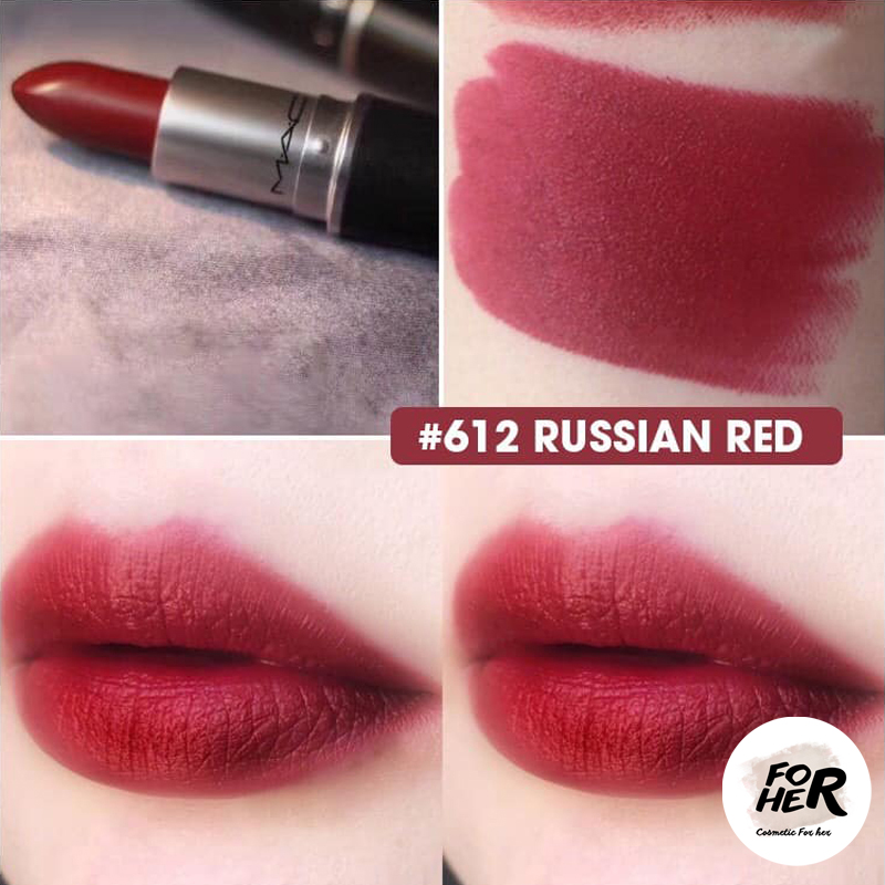 Son MAC Matte Màu 612 Russian Red - Màu Đỏ Cổ Điển