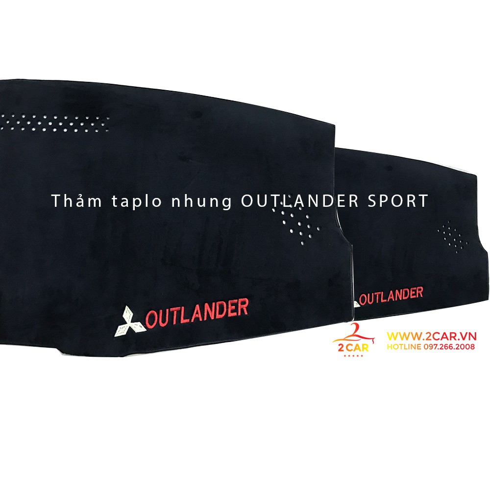 Thảm taplo nhung xe Outlander 2017 - 2021