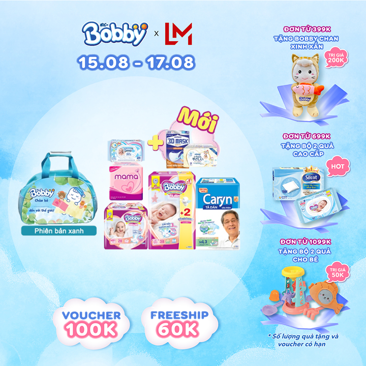 [SALE GIỮA THÁNG tặng QUÀ TO-SLCH][Mới] Combo Bobby mẹ đi sinh 8 món_Màu xanh