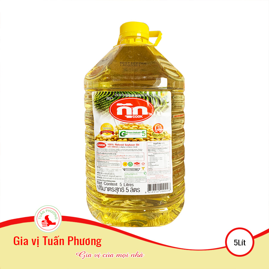 Dầu Ăn Đậu Nành Thái Lan 5000ml [Hàng Nội Địa Thái Lan]