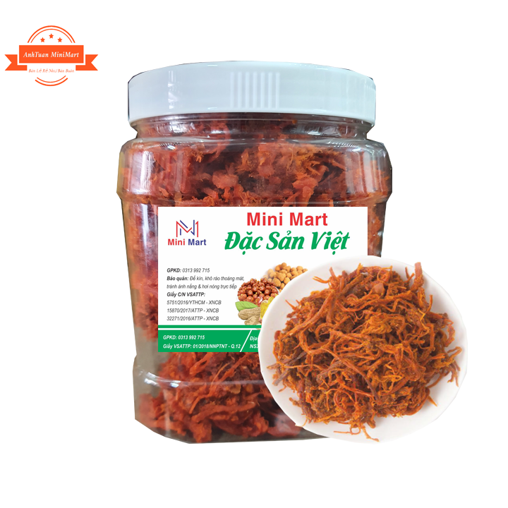 Thịt bò khô sợi thơm ngon (Khô gà giả bò)-1Kg