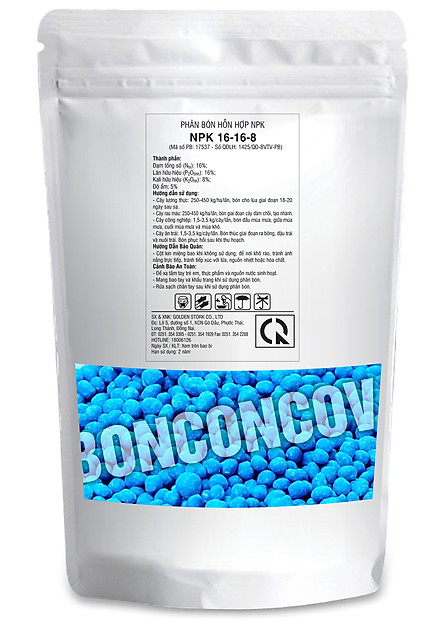 Phân bón NPK 16-16-8+TE Hi-Tech: RubyFerti  (1KG)- sản phẩm thuộc Tập Đoàn Phân Bón Con Cò Vàng