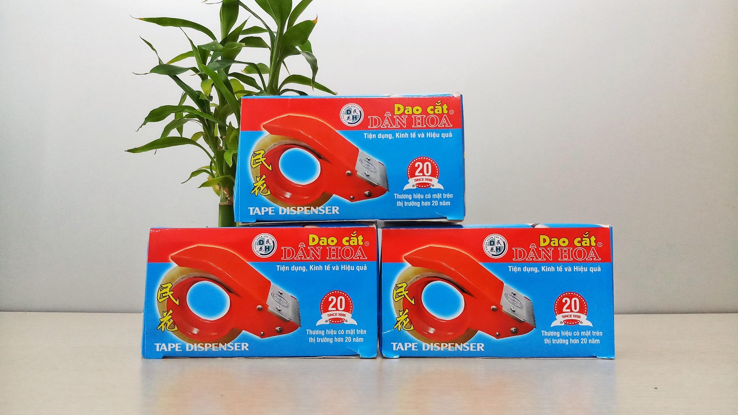 Cắt băng dính cầm tay Dân Hoa 5cm