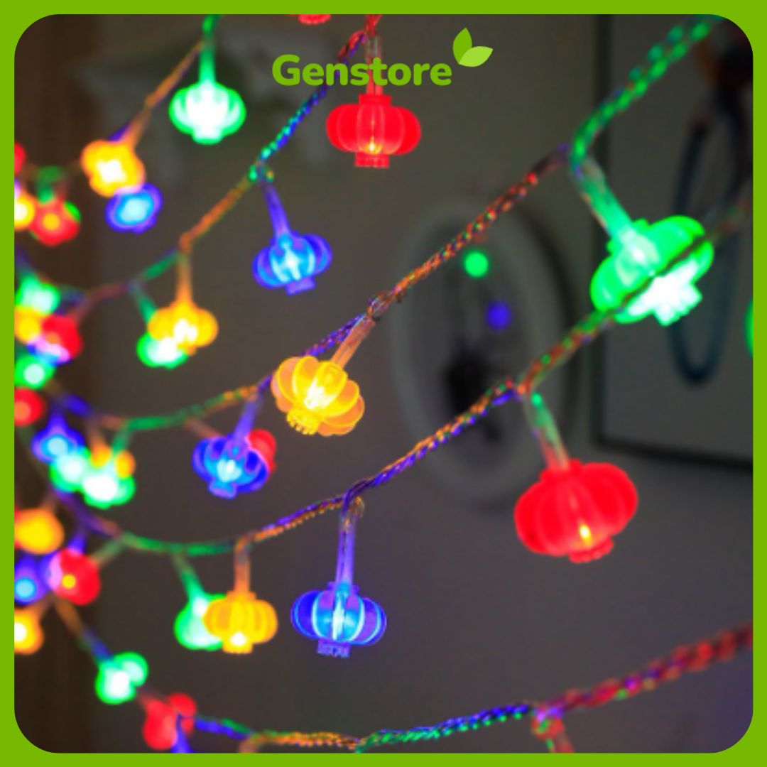Dây Đèn LED lồng đèn mini trang trí năm mới