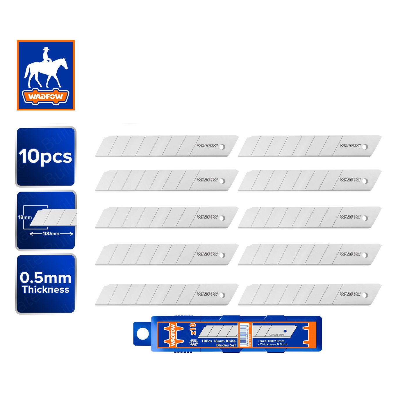 Hộp 10 Lưỡi Dao Rọc Giấy YIDISI A-100