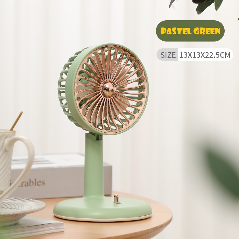 Quạt sạc mini để bàn cầm tay Vintage