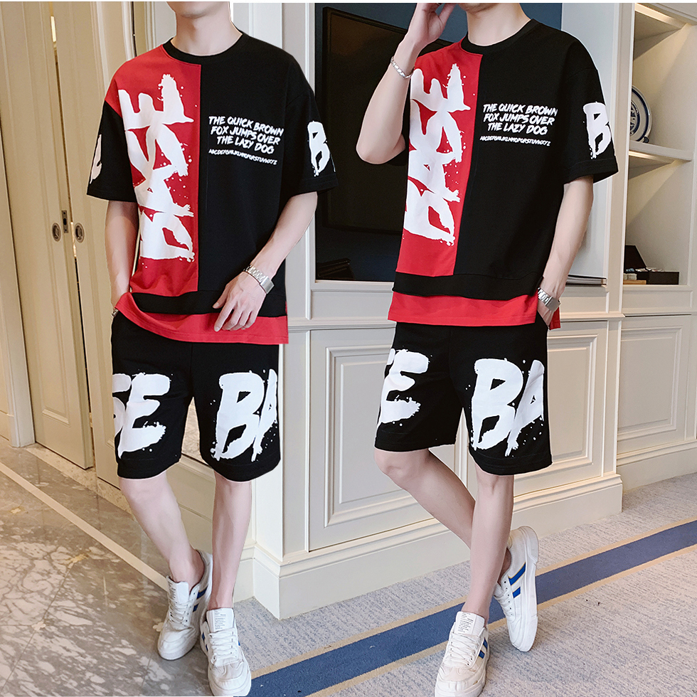 Bộ Quần Áo Thun Nam Thể Thao Mùa Hè Thể Thao Tay Ngắn Kết Hợp Quần Short BASE Trẻ Trung Năng Động FORYOU SET NAM 90000107