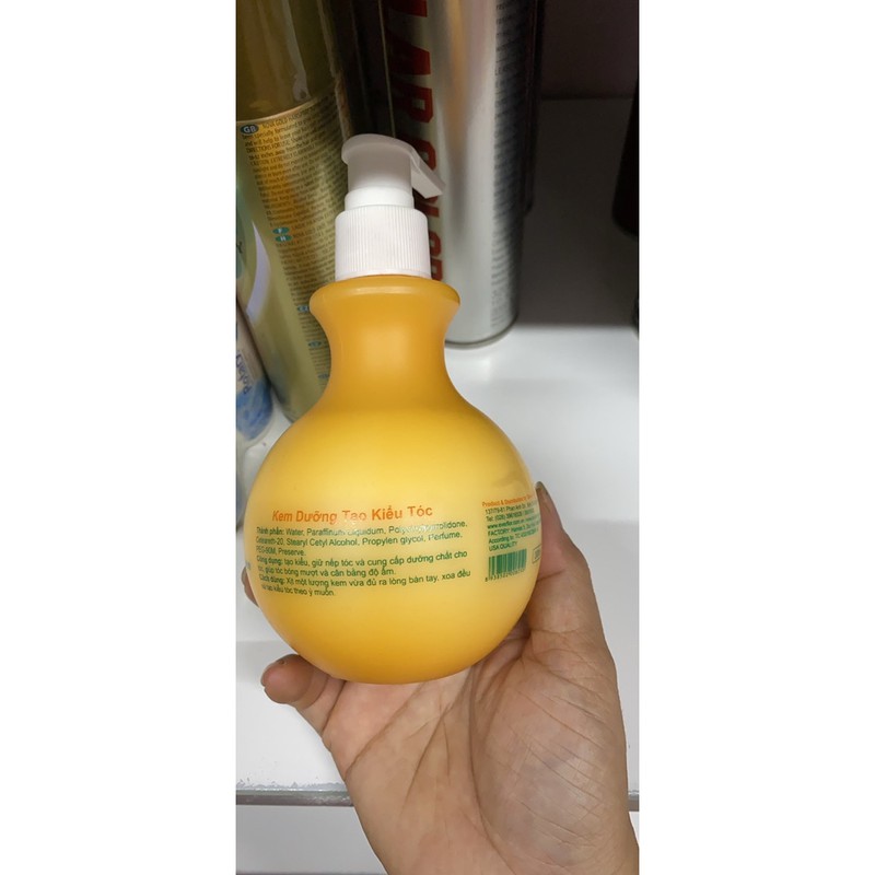 Wax Tạo Nếp Tóc Uốn Everflor, Gel tạo kiểu tóc 250ml