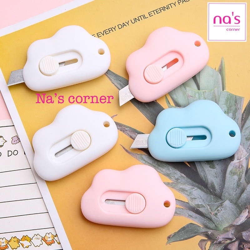 Dao rọc cắt giấy mini dễ thương màu vintage