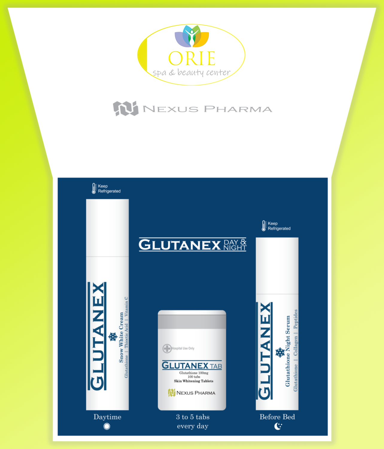 BỘ SẢN PHẨM TRẮNG DA GLUTANEX DAY & NIGHT KIT