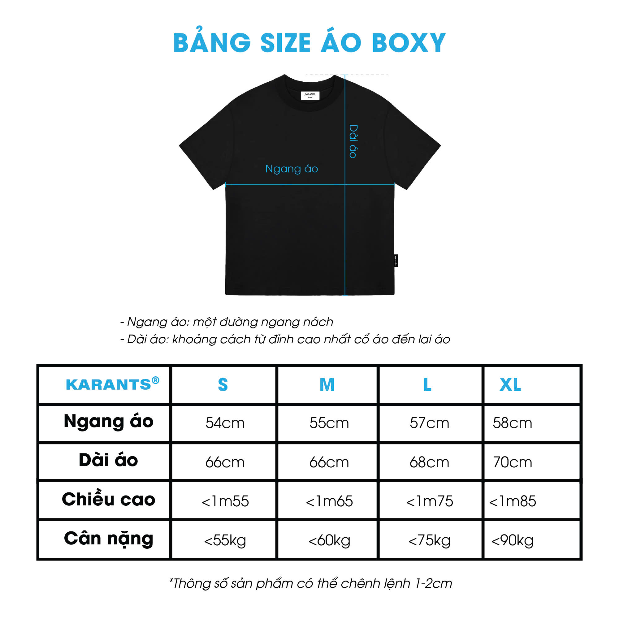 Áo thun trơn 260gsm Karants cotton 5 size cao cấp form oversize Nam Nữ Unisex Menswear - KR177