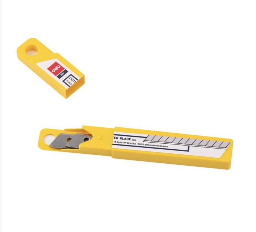 Combo 3 Lưỡi dao rọc giấy deli 2012 9mm