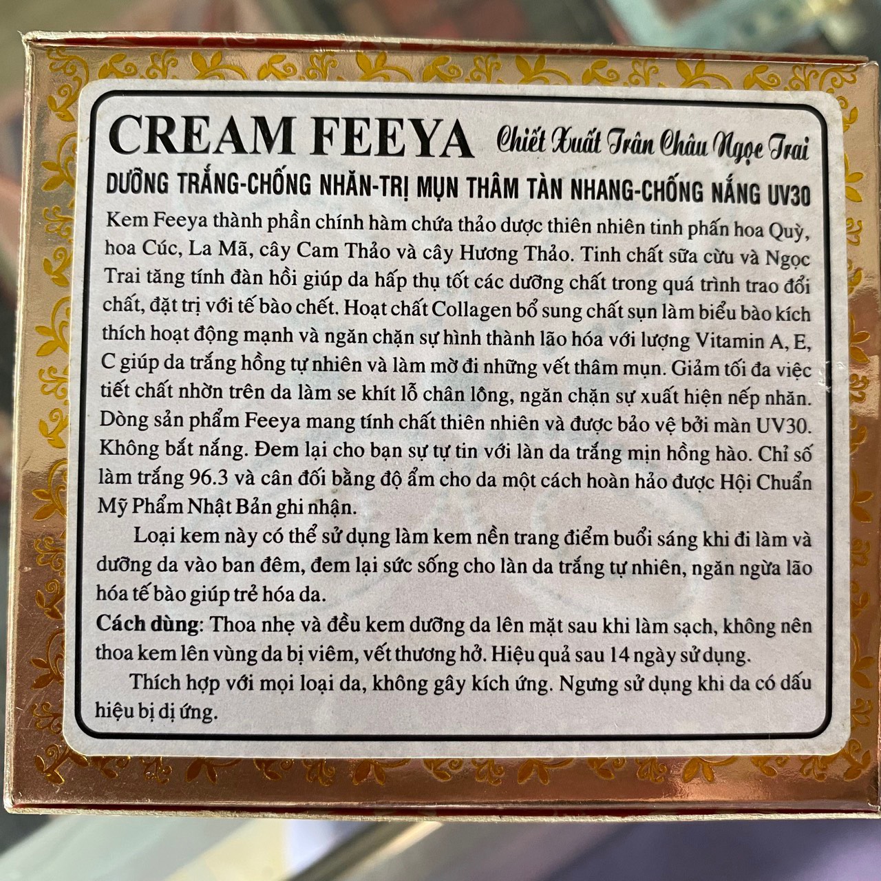 Kem dưỡng FEEYA - Nhập khẩu Nhật Bản