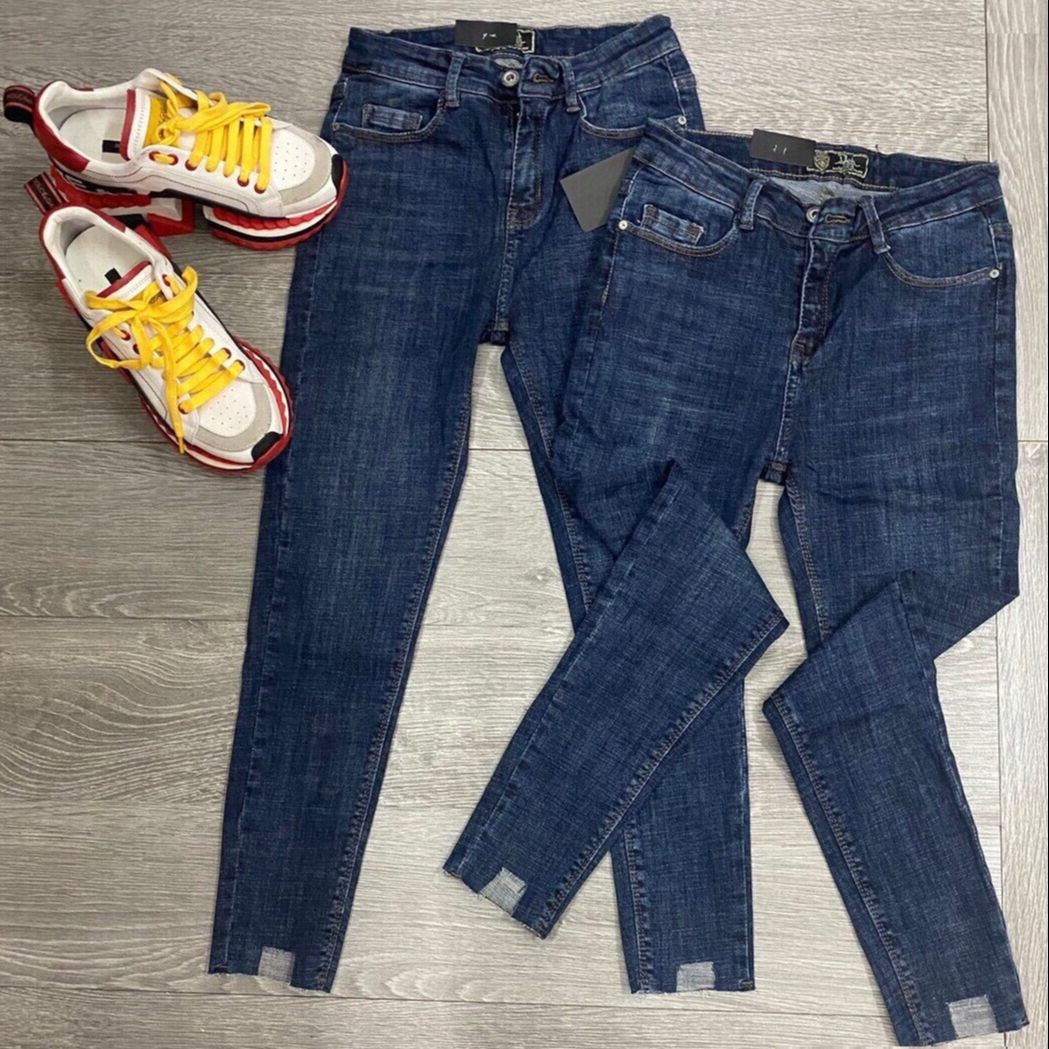 Quần Jean Nữ TM56 XANH WASH KIỂU KHÔNG LAI (Có Size Đại) - Quần Jeans Nữ Lưng Cao Co Giãn Tốt - Quần Bò Nữ Kiểu Dáng Basic - 03