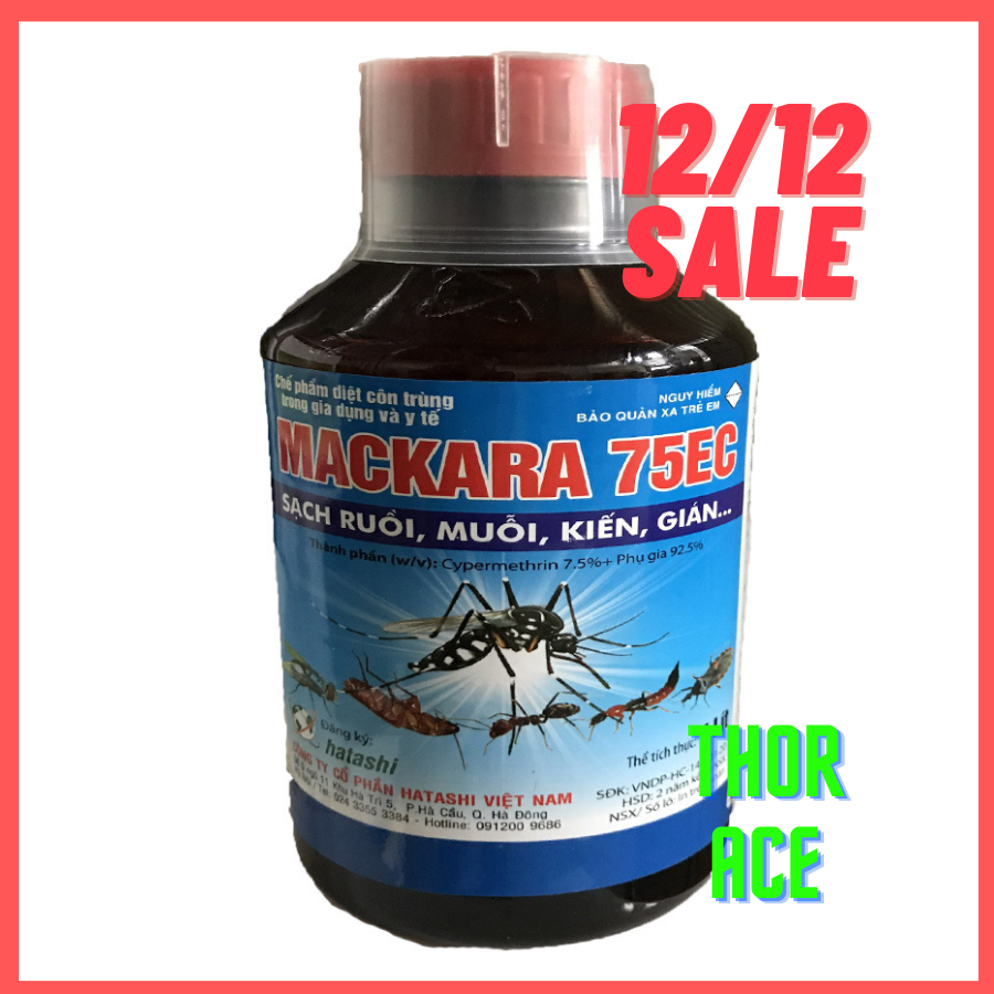 Thuốc diệt muỗi kiến gián Mackara 1000ml