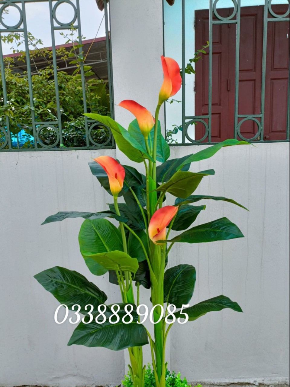 Cây giả- Cây hoa Rum (ZUM) 1,6m siêu đẹp