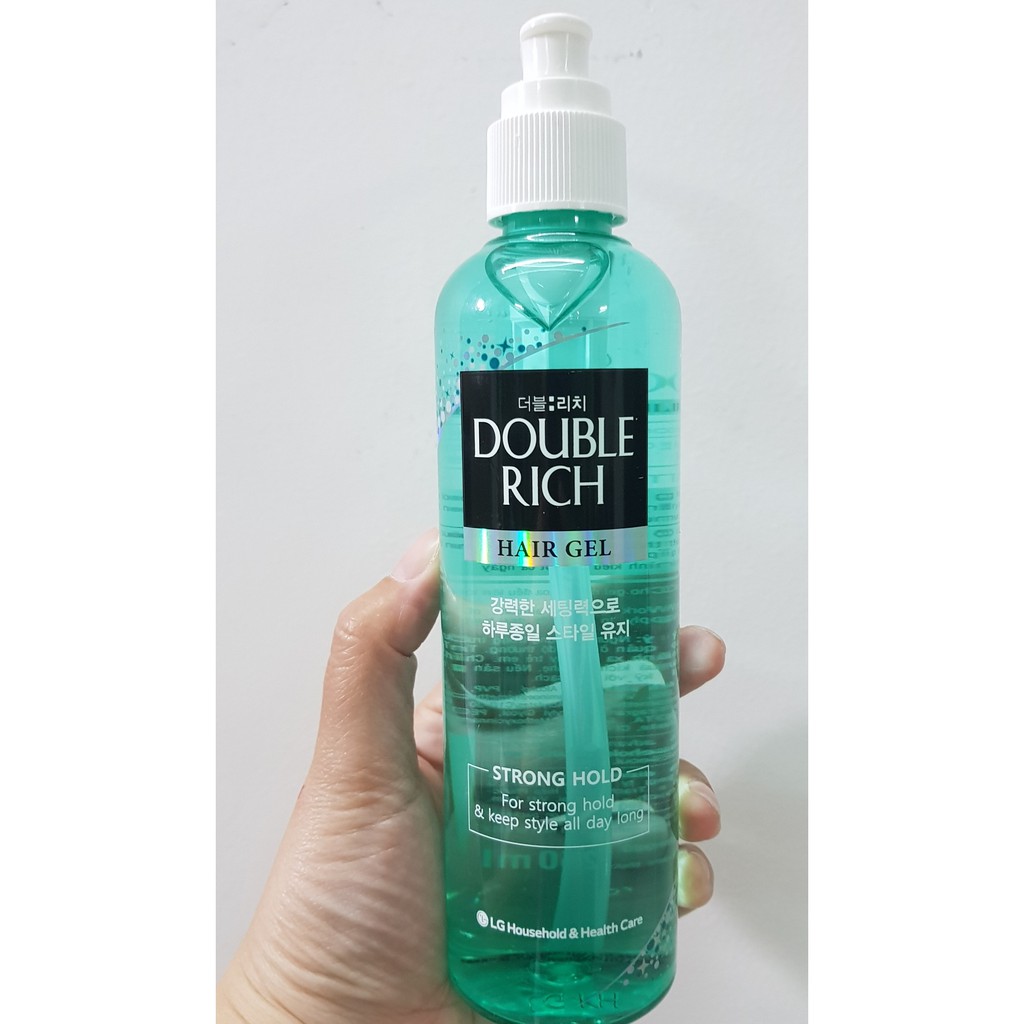 Gel tạo kiểu giữ nếp tóc Double Rich Strong Hold 250ml – dành cho tóc uốn