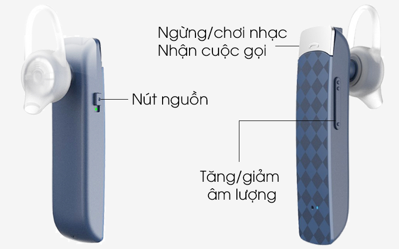 Tai nghe Bluetooth Roman R552X Xanh