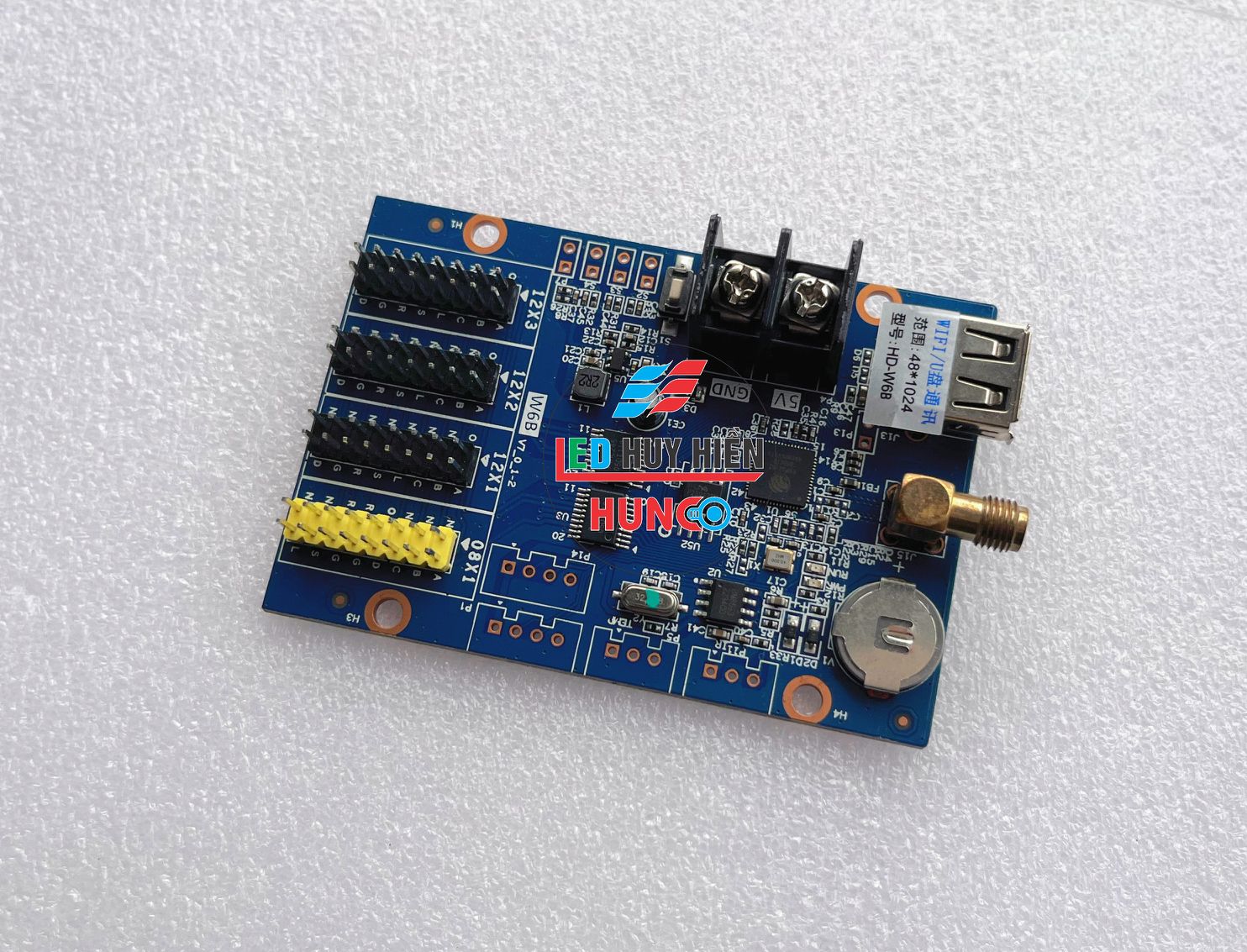Card HD W6B (USB WIFI) hỗ trợ 3 tầng module Led 1 3 màu