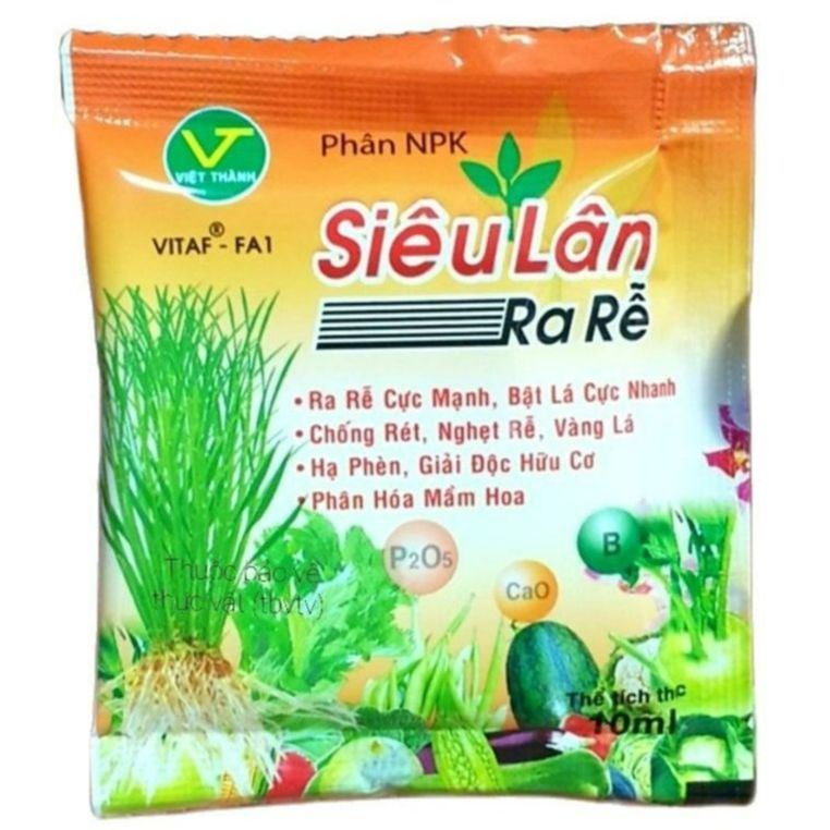 💎 SIÊU LÂN (10ml) Ra Rễ Cực Mạnh, Bật Lá Cực Nhanh 🌱 Chống Rét, Nghẹt Rễ, Vàng Lá Hạ Phèn, Giải Độc Hữu Cơ - Phân Hóa Mầm Hoa.. Phân bón lá VITAF FA1 PK