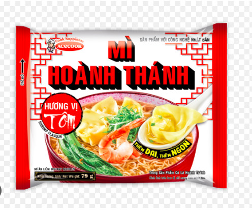 (Thùng 30 gói ) Mì Hoành Thánh 80gr