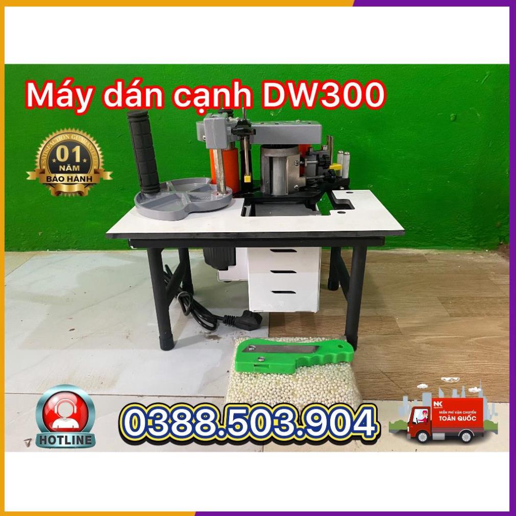 Máy dán cạnh gỗ cầm tay DW300 ( tặng keo hạt và 1 dao gọt cạnh )
