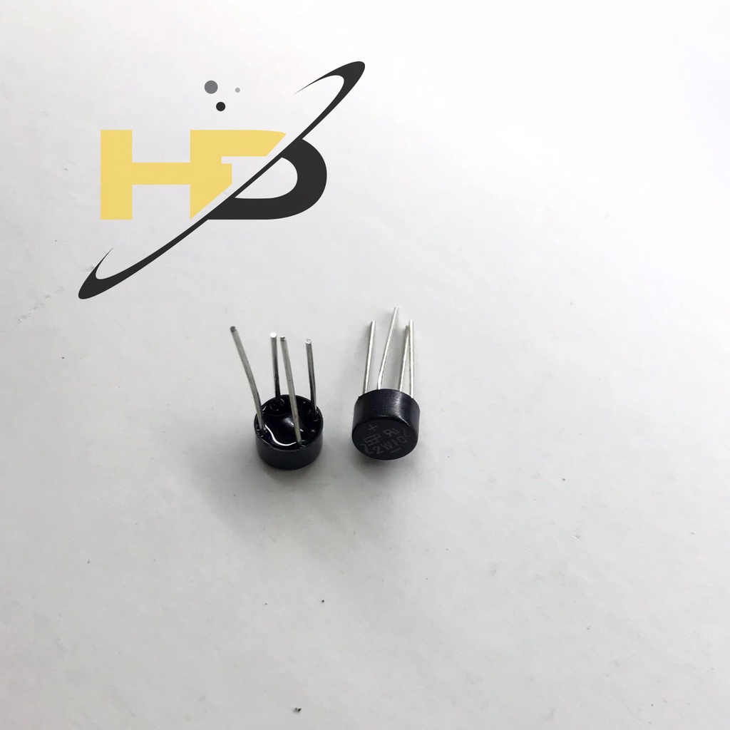 2W10 Diode Cầu 2A 1000V DIP-4, Diode Chỉnh Lưu (Combo 5)
