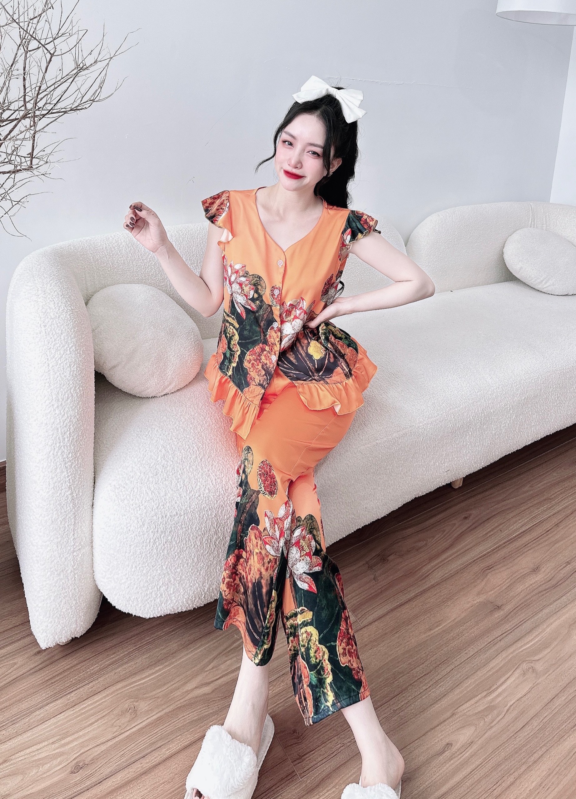 BỘ LỤA TNQD BÈO VAI THIẾT KẾ CAO CẤP