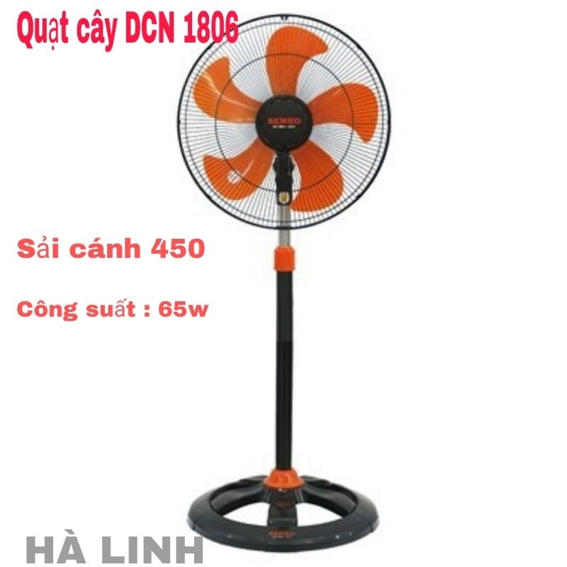 Quạt cây đứng công nghiệp SENKO DCN1806 quạt khỏe tiết kiệm điện năng/ BH 12 Tháng