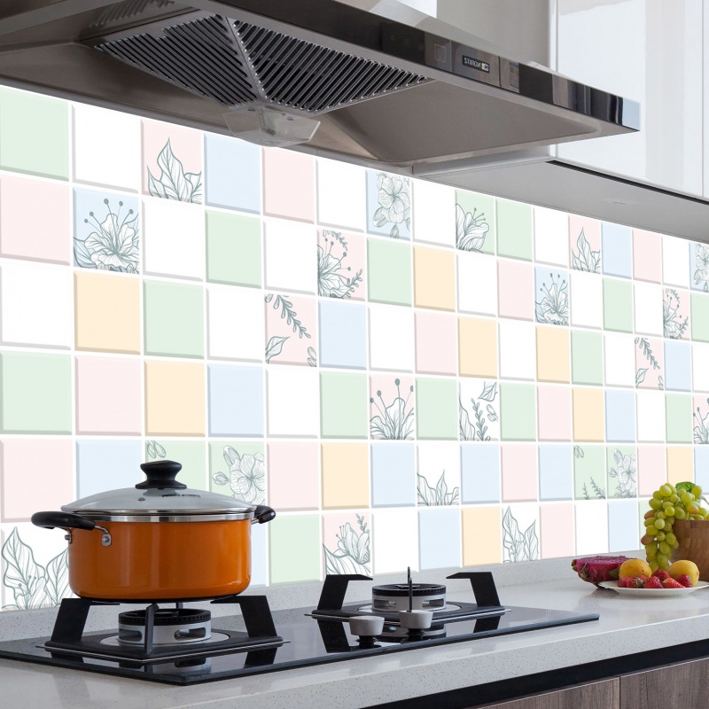 Giấy dán tường kẻ ô phong cách sang trọng Hàn Quốc Khổ 3mx60,  Cuộn 3m decal giấy dán tường